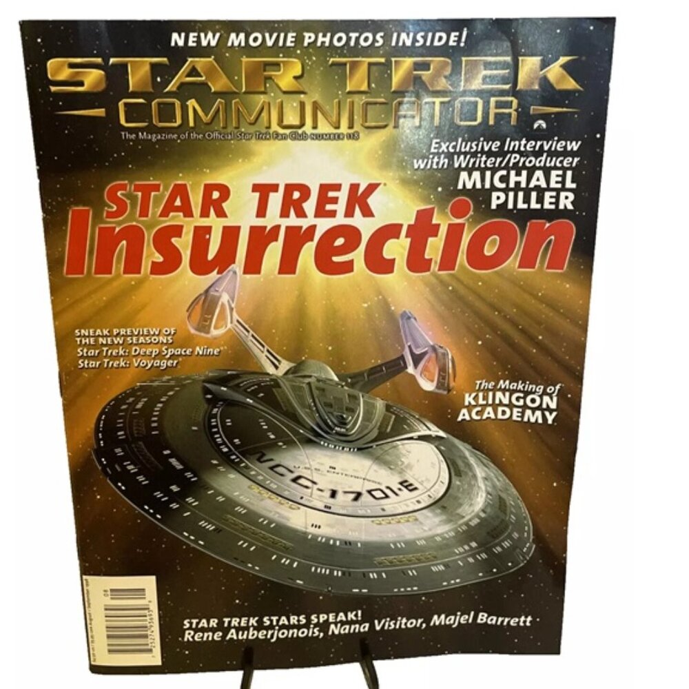 Star Trek Communicator #118 August 1998 Star Trek Insurrection Klingon Academy